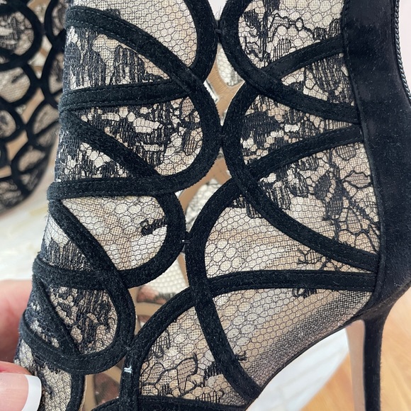 Jimmy Choo black lace detail bootie - Picture 6 of 6